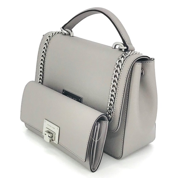 2PCS Michael Kors Tina Medium Satchel Wallet Set - Picture 2 of 8